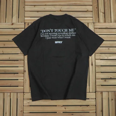 Футболка FR2 Inscription Don't Touch Me "Black" фото № 2