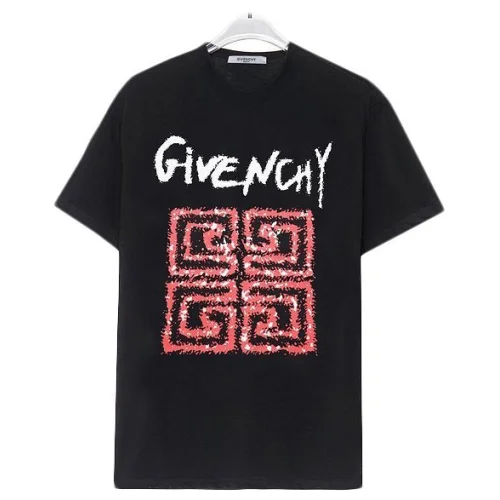 Футболка Givenchy Square Maze Front Print "Black"