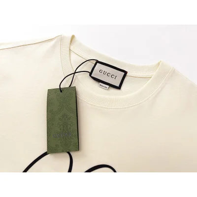 Футболка Gucci Logo In The Shape Of A Head "Beige" фото № 4