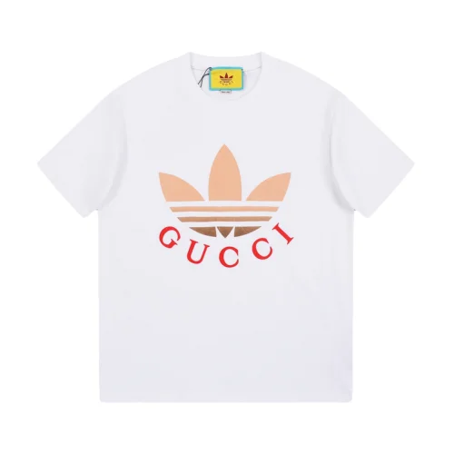 Футболка Gucci X Adidas With The Logo Of Two Brands "White"