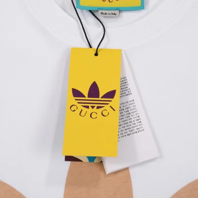 Футболка Gucci X Adidas With The Logo Of Two Brands "White" фото № 9 Футболка Gucci X Adidas With The Logo Of Two Brands "White" фото № 9