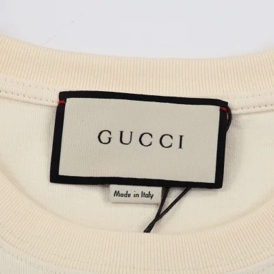 Футболка Gucci Logo And Fox Print "Cream" фото № 3