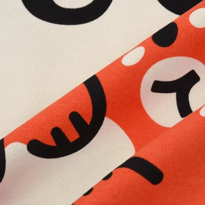 Футболка Gucci Logo And Fox Print "Cream" фото № 4