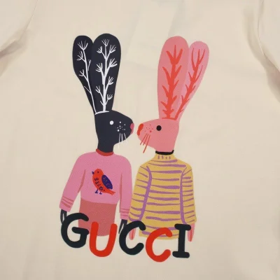 Футболка Gucci Together Forever "Cream" фото № 7