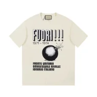 Футболка Gucci With Graphic Bomb Print "Cream"