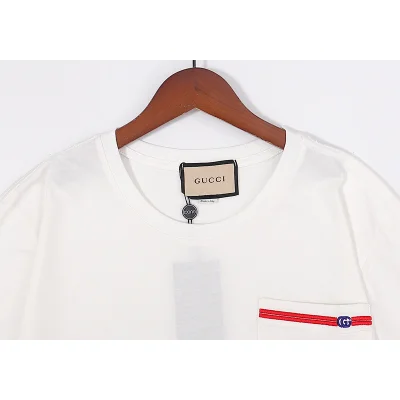 Футболка Gucci Red Line "White" фото № 4