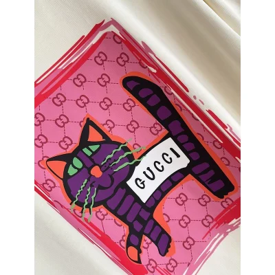 Футболка Gucci Purple Cat "Cream" фото № 4