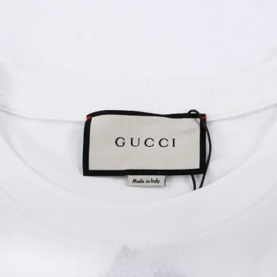 Футболка Gucci Cartoon Print And Inscription "White" фото № 2