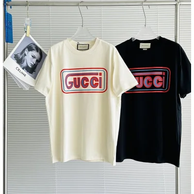 Футболка Gucci With Red Blue Logo "Cream" фото № 4 Футболка Gucci With Red Blue Logo "Cream" фото № 4