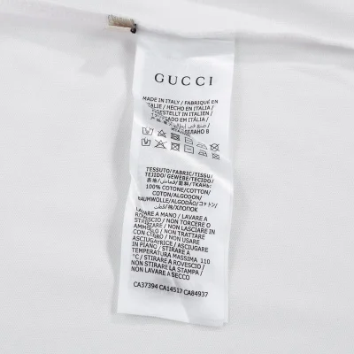 Футболка Gucci With Green Edges "White" фото № 2