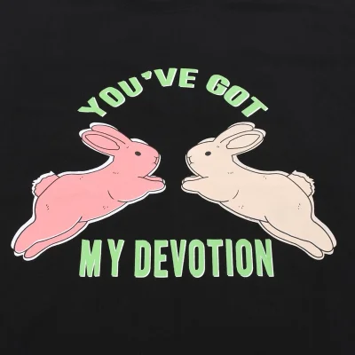 Футболка Gucci Two Rabbits "Black" фото № 2