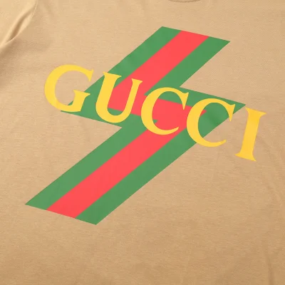 Футболка Gucci Big Print "Beige" фото № 2