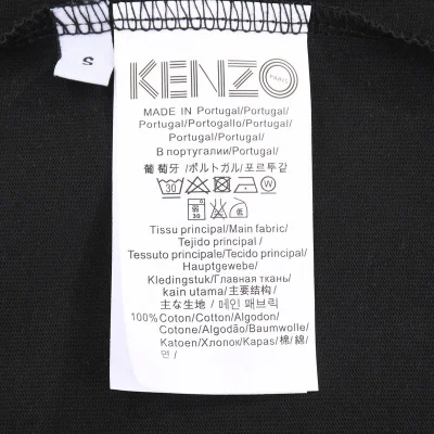 Футболка Kenzo With A Printed Nameplate "Black" фото № 6