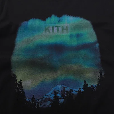Футболка Kith Northern Lights "Black" фото № 3