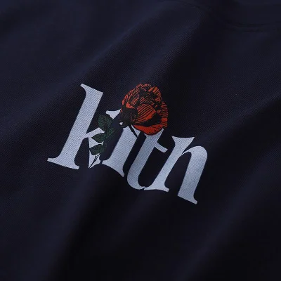 Футболка Kith Roses "Navy Blue" фото № 7