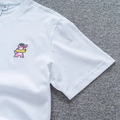 Футболка Lacoste Beach Crocodile "White" фото № 7