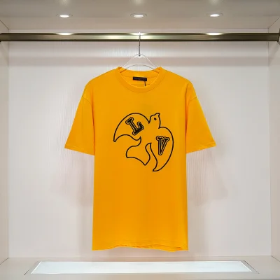 Футболка Louis Vuitton Bird With Logo "Orange/Yellow" фото № 2