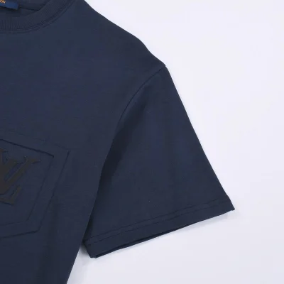 Футболка Louis Vuitton With Logo On The Pocket "Blue" фото № 5