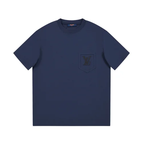 Футболка Louis Vuitton With Logo On The Pocket "Blue"