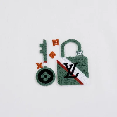 Футболка Louis Vuitton Branded Lock And Key Print "White" фото № 3