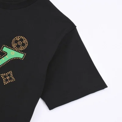 Футболка Louis Vuitton Print Logo And Cap "Black" фото № 3