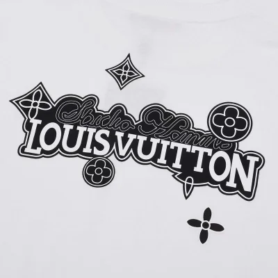 Футболка Louis Vuitton With Text Print On The Side "White" фото № 4