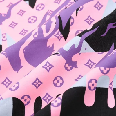 Футболка Louis Vuitton Pink Thread Logo "Black" фото № 8