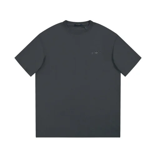 Футболка Louis Vuitton Embroidered Emblems With Logo "Gray"