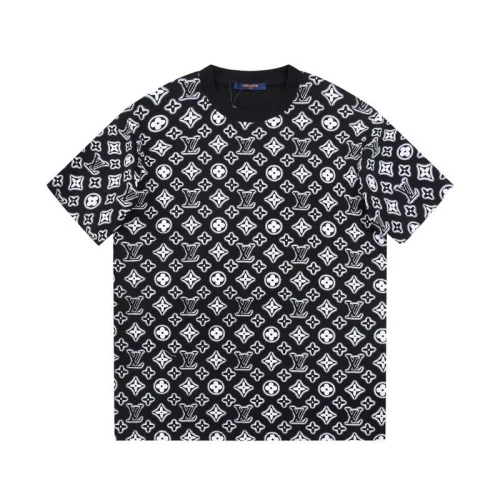 Футболка Louis Vuitton With A Patterned Logo Print "Black/White"