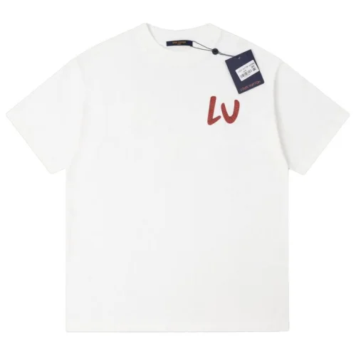 Футболка Louis Vuitton Logo In The Style Of Tire Imprint "White"