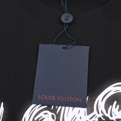 Футболка Louis Vuitton Logo With Outline "Black" фото № 3