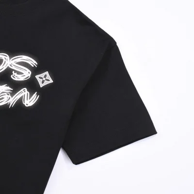 Футболка Louis Vuitton Logo With Outline "Black" фото № 5