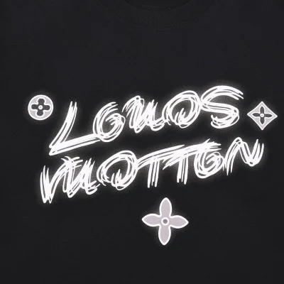Футболка Louis Vuitton Logo With Outline "Black" фото № 6