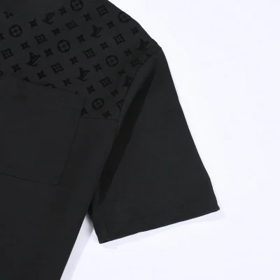 Футболка Louis Vuitton With Logos On Top "Black" фото № 3