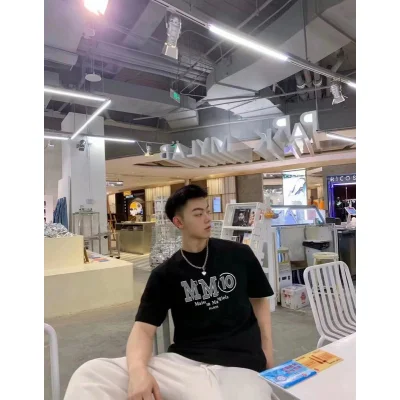 Футболка Maison Margiela Text MM10 "Black" фото № 6