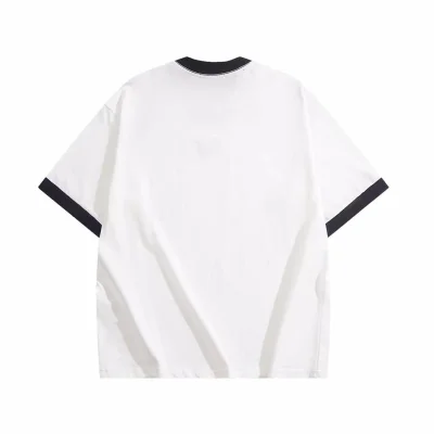 Футболка Miu Miu Multi Striped Edge "White" фото № 2