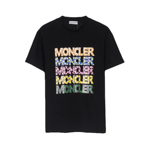 Футболка Moncler Logo Of Different Colors "Black"