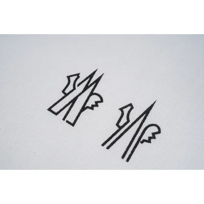 Футболка Moncler Half Of The Logo "White" фото № 5