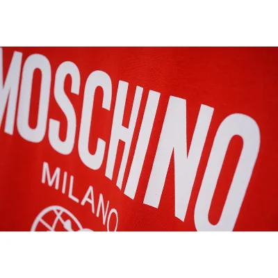Футболка Moschino Print With Logo And Two Smileys "Red" фото № 3