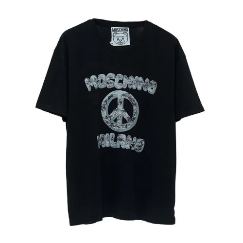 Футболка Moschino Solid Color With Logo "Black"