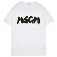 Футболка MSGM Big Front Logo With Green Shadow Футболка MSGM Big Front Logo With Green Shadow