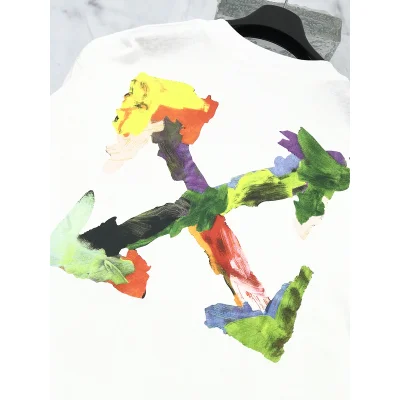 Футболка Off-White Colorful Arrows Print "White" фото № 2