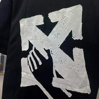 Футболка Off White Holding In His Hands "Black" фото № 8
