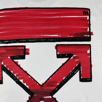Футболка Off White Logo With Red Color "White" фото № 3 Футболка Off White Logo With Red Color "White" фото № 3