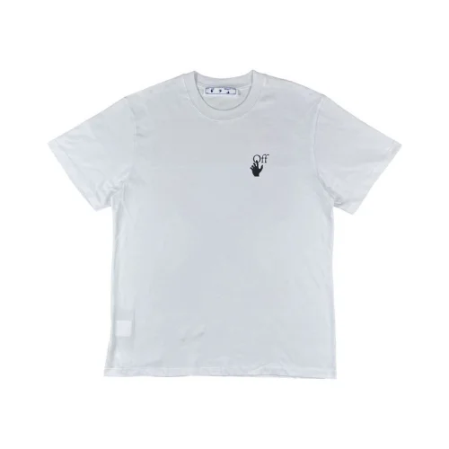 Футболка Off White Logo With Red Color "White"