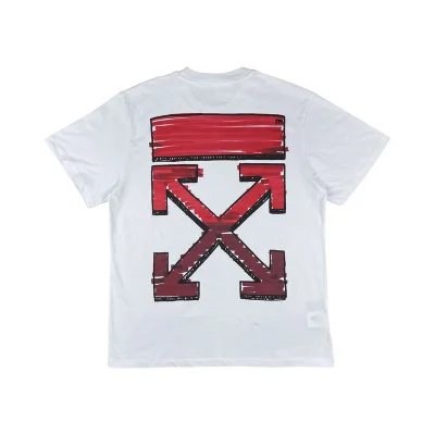 Футболка Off White Logo With Red Color "White" фото № 5 Футболка Off White Logo With Red Color "White" фото № 5