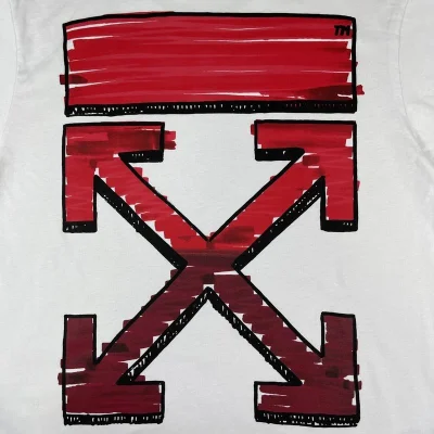 Футболка Off White Logo With Red Color "White" фото № 7 Футболка Off White Logo With Red Color "White" фото № 7