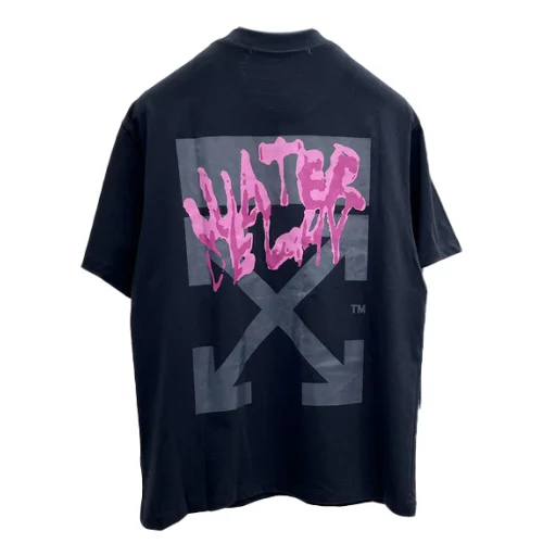 Футболка Off-White Water Delay Logo «Black»