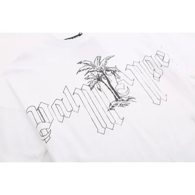 Футболка Palm Angels Drawing Of Palm Tree "White" фото № 7