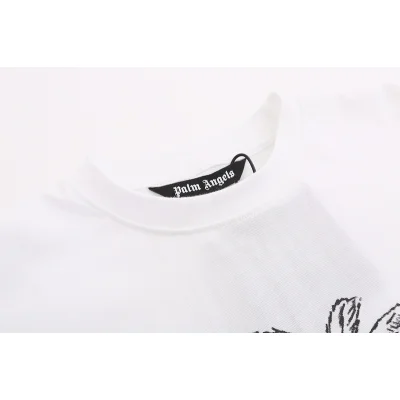 Футболка Palm Angels Drawing Of Palm Tree "White" фото № 6
